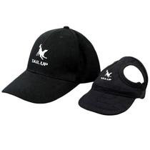 Gorra para Perro Ayunjia Gorro Deportivo de Béisbol para Mascotas en Lona Negra Gorra para Perro Ayunjia Gorro Deportivo de Béisbol para Mascotas en Lona Negra