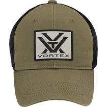 Gorra Snapback Vortex con Parche y Malla Transpirable en Verde Oliva