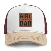 Gorra Trucker Negra con Parche de Cuero - Regalo para Papá