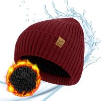 Gorro ACUSHLA Impermeável e À Prova de Vento com Forro de Lã Vermelho Gorro ACUSHLA Impermeável e À Prova de Vento com Forro de Lã Vermelho