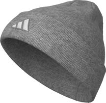 Gorro Adidas Team Issue para homens, modelagem padrão, cinza mesclado