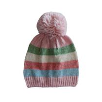 Gorro b+ infantil com pompom listrado tamanho único Gorro b+ infantil com pompom listrado tamanho único