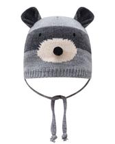 Gorro Bebê em Tricot Ursinho Cinza Com Orelinhas Luc.boo Gorro Bebê em Tricot Ursinho Cinza Com Orelinhas Luc.boo