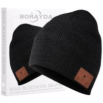 Gorro Bluetooth BORAYDA Merino Wool com Bluetooth 5.2 preto Gorro Bluetooth BORAYDA Merino Wool com Bluetooth 5.2 preto