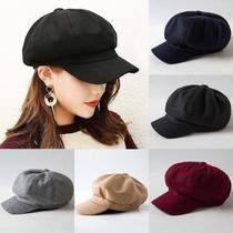 Gorro Boina Feminina De Veludo Cotelê Ocasionais De Lã Elegante Artista Pintor Newsboy Caps Gorro Boina Feminina De Veludo Cotelê Ocasionais De Lã Elegante Artista Pintor Newsboy Caps