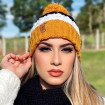 Gorro Bombom Tricô de Minas Gerais Caramelo