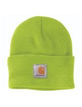 Gorro Carhartt de Punto con Puño para Hombre en Verde Lima Única Talla