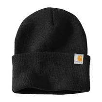 Gorro Carhartt Knit com punhos para homens preto Gorro Carhartt Knit com punhos para homens preto