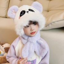 Gorro Com Cachecol Infantil Personagem Panda Frio Inverno Gorro Com Cachecol Infantil Personagem Panda Frio Inverno