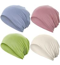 Gorro de algodão desleixado JarseHera, 4 peças, capas de dormir macias