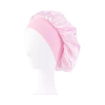 Gorro de Cetim Feminino com Aba Larga - Elástico para Dormir e Cuidar dos Cabelos