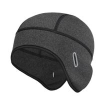 Gorro De Ciclismo Masculino De Inverno Com Forro De Fleece, Protetor De Orelhas E À Prova De Vento