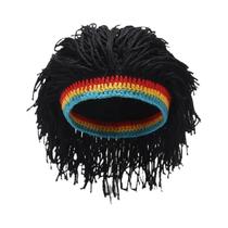 Gorro De Crochê Artesanal Masculino Estilo Rasta Hip Hop, Chapéu Quente De Inverno, Presente Gorro De Crochê Artesanal Masculino Estilo Rasta Hip Hop, Chapéu Quente De Inverno, Presente