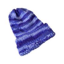 Gorro de Frio Azul Mesclado Infantil Gorro de Frio Azul Mesclado Infantil