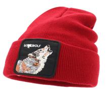 Gorro de inverno Bonewolf Anime Warm Tricot Acrílico de Fibra Acrílica
