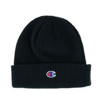 Gorro de Inverno Champion Canelado com Aba Dobrada Azul Marinho