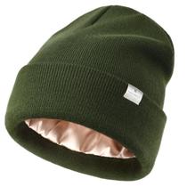 Gorro de inverno com forro de cetim YANIBEST para mulheres e homens