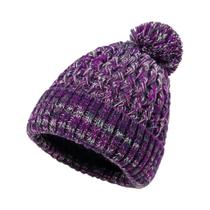 Gorro De Inverno Feminino Com Padrão De Abacaxi, Chapéu De Malha De Camada Única Com Pom Pom
