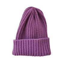 Gorro De Inverno Feminino Tricotado Quente E Macio Estilo Kpop Em Cores Candy Versátil
