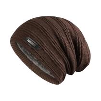 Gorro De Inverno Forrado De Pele Unissex, Grosso, Macio, Elástico, Quente, Moda Para Homens E