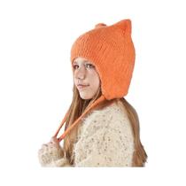 Gorro De Inverno Infantil Tricotado Com Orelhas De Gato, Quente E Confortável, Para Meninos E