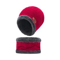 Gorro De Inverno Masculino Com Forro De Lã, Cachecol De Lã Grosso, Balaclava, Máscara De Esqui