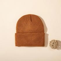Gorro De Inverno Para Bebê Recém-Nascido Em Cor Sólida De Pelúcia Tricotado Para Meninos E Meninas Gorro De Inverno Para Bebê Recém-Nascido Em Cor Sólida De Pelúcia Tricotado Para Meninos E Meninas