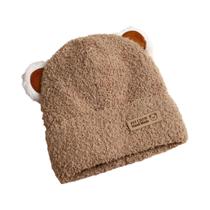 Gorro De Inverno Para Menino Bebê À Prova De Vento Quente Com Orelhas De Desenho Animado Para