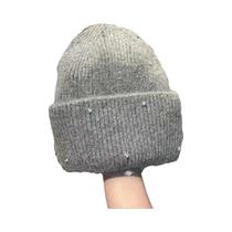 Gorro De Inverno Quente Com Strass E Proteção De Orelha Em Pele De Coelho, Dobrável E Moderno