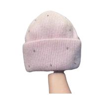 Gorro De Inverno Quente Com Strass E Proteção De Orelha Em Pele De Coelho, Dobrável E Moderno