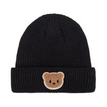 Gorro De Inverno Quente De Tricô Com Proteção De Orelha Para Bebês E Crianças, Modelo Urso Fofo,