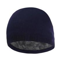 Gorro De Inverno Tricotado Para Homens, Quente E Espesso, Com Forro De Pelúcia Para Homens E