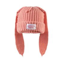 Gorro De Inverno Tricotado Para Mulheres E Homens, Marca De Luxo, Bonito Com Orelhas De Coelho,