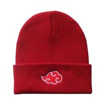 Gorro De Inverno Tricotado Preto Unissex, Boné De Cosplay Anime Ninja Com Nuvem Vermelha E Bordado Gorro De Inverno Tricotado Preto Unissex, Boné De Cosplay Anime Ninja Com Nuvem Vermelha E Bordado