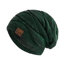 Gorro De Inverno Unissex Com Forro De Fleece Quente Para Homens E Mulheres, Boné Casual Tricotado Em