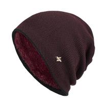 Gorro De Inverno Unissex Com Forro De Fleece, Toque Macio, Térmico, Para Homens E Mulheres