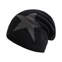 Gorro De Inverno Unissex Com Forro De Pelúcia, Padrão De Cinco Estrelas, Boné Quente Para Esqui Para