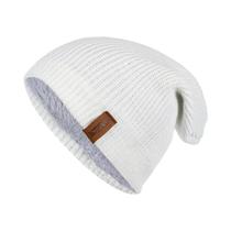 Gorro De Inverno Unissex Forrado Com Pelo, Tricotado, Quente, Boné De Esqui Sólido Para Homens E