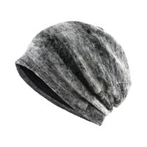 Gorro De Inverno Unissex Quente Com Listras, Estilo Slouchy Com Punho Elástico, Boné Moderno Para