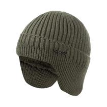 Gorro De Inverno Unissex Quente De Tricô Com Protetor De Orelha Estiloso E Macio