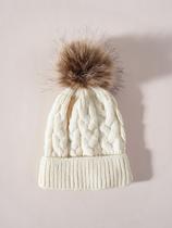 Gorro de lã com pompom