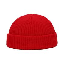 Gorro de Lã Estilo Moderno para Homens e Mulheres, Simples e Quente, Gorro de Inverno