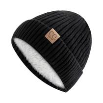 Gorro De Lã Grosso Estilo Coreano Para Inverno, Pequeno, De Tricô Com Letras, Que Valoriza O Rosto,