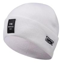 Gorro De Lã Macio Com Bordado Para O Inverno Masculino, Chapéu Casual Para Esportes Ao Ar Livre Para