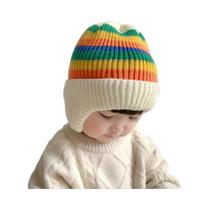 Gorro De Lã Para Bebê Com Proteção Para as Orelhas Em Estilo Coreano, Quente E Grosso