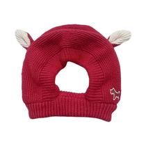 Gorro De Lã Quente Laranja Para Cães Com Proteção Auditiva Antirruído Para Animais De Porte Médio a Gorro De Lã Quente Laranja Para Cães Com Proteção Auditiva Antirruído Para Animais De Porte Médio a