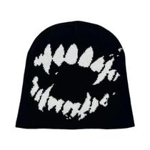 Gorro De Lã Tricotado Com Letras Estilo Hip Hop, Moda De Rua Para Outono E Inverno, Estilo Americano