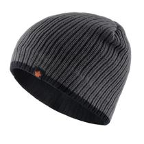 Gorro De Lã Tricotado Grosso Para Inverno Masculino, Boné De Veludo Quente De Dupla Camada Em Cor