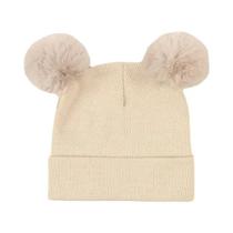 Gorro De Lã Tricotado Para Bebês Recém-Nascidos Com Pom Pom Para Meninos E Meninas, Acessório Quente