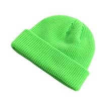 Gorro De Lã Tricotado Para Homens E Mulheres, Quente, Estilo Sólido, Capuz De Outono E Inverno